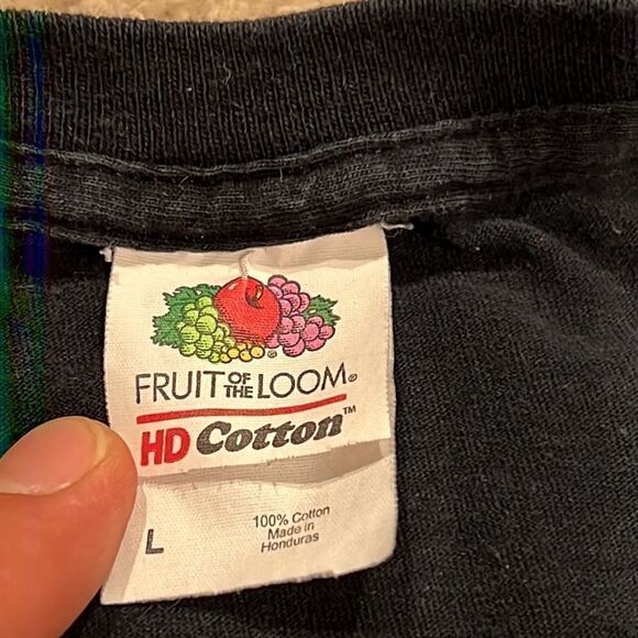 Wolf lives his life by his own rules long sleeve tee on fruit of the loom size L - Picture 3 of 7